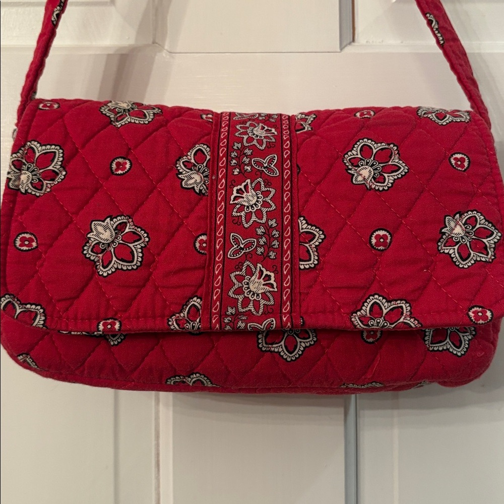 Vera Bradley Retired Pattern Red Bandana Shoulder Bag Preowned